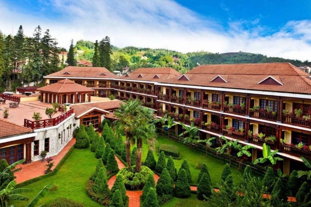 Vue panoramique de victoria sapa resort